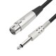 thumbnail image 5 of Cable de micrófono XLR hembra a conector mono TS de 1/4 (6,35 mm) Cable de micrófono no balanceado, 5 of 9