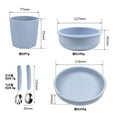 thumbnail image 4 of JYYYBF Silicone Baby Feeding Set Plate and Bowl Cup with Fork Spoon Self Feeding Eating Utensils Weaning Supplies Dinnerware, 4 of 4