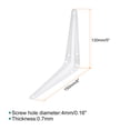 thumbnail image 2 of Uxcell 10Pack 6 x 5 Inch Shelf Bracket Metal L Brackets Floating Shelf Brackets White, 2 of 6