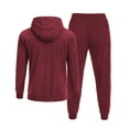 thumbnail image 4 of COOFANDY Men's Tracksuit 2 Piece Set Hoodie Sweatsuits Athletic Jogging Suits Casual Sports Outfits Wine Red 4XL, 4 of 4