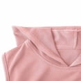 thumbnail image 7 of Miluxas Womens Hoodie Dress Solid Sleeveless Casual Loose Fit Dress Streetwalk Daily Outfits Pink, 7 of 7
