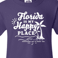 thumbnail image 4 of Inktastic Florida is My Happy Place with Palm Trees Youth T-Shirt, 4 of 5