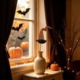 thumbnail image 4 of Halloween Witch Hat Pick Orange Knit Fabric Witch Hat Decor for Flower Arrangement, 4 of 6