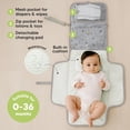 thumbnail image 2 of Colchoneta portátil para cambiar pañales KeaBabies impermeable y grande, 2 of 9