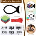 thumbnail image 2 of Juego de 24 juegos de papel de seda Craft Kit Sinload Faith Fish Cross, 2 of 7