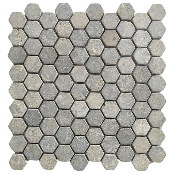 CNK Tile Small Hexagon 1x1 Marble Mosaic Tile