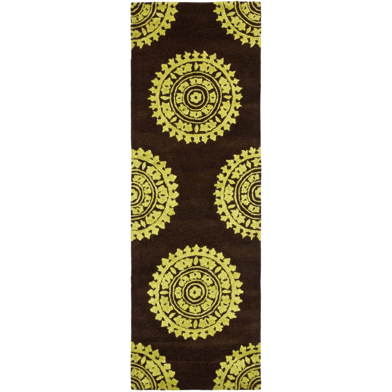Safavieh SOH732B Soho Brown / Green