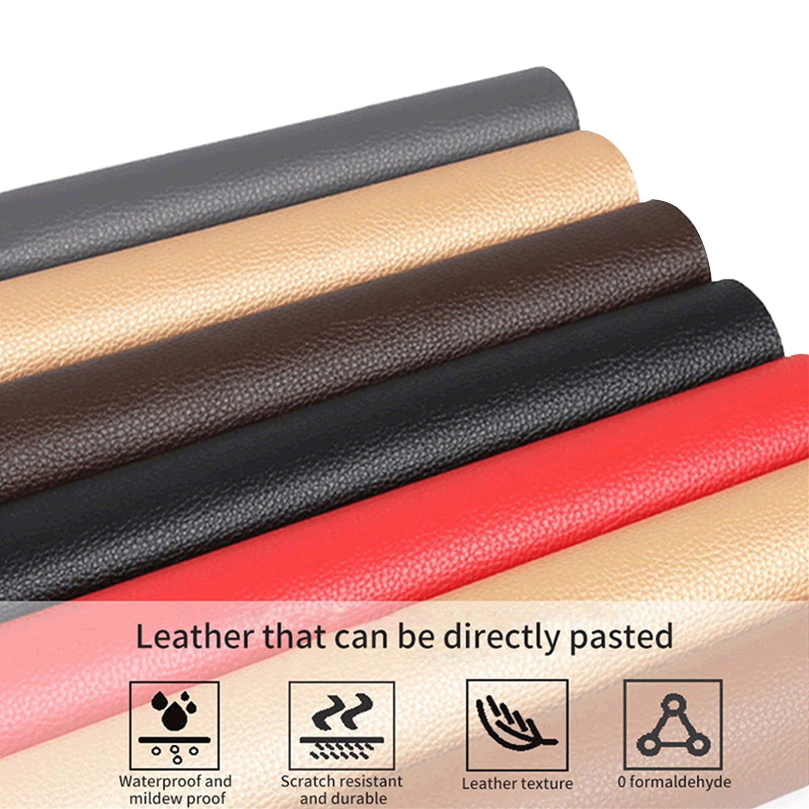  Printed Leather Repair Patch,Repair Patch Self Adhesive  Waterproof, DIY Large Leather Patches for Couches, Furniture, Kitchen  Cabinets, Wall (Black Flower,150 * 140cm)