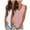 Pink1, variant on fatyb Tank Tops Summer for Women Sleeveless V Neck Loose Shirts Plain Womens Casual Blouses Pack of 2