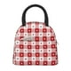 thumbnail image 1 of Balery Plaid Heart Bolsa de Almuerzo para Mujeres, Caja de Almuerzo, Bolsa de Almuerzo Pequeña Impermeable, Tote de Almuerzo Reutilizable con Gran Capacidad, 1 of 6