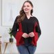 thumbnail image 4 of Camisetas Sueltas De Manga Larga Para Mujer, Camisetas De Colores De Empalme De Talla Grande, Camisetas Con Cuello En V Likrtyny Mujer, 4 of 8