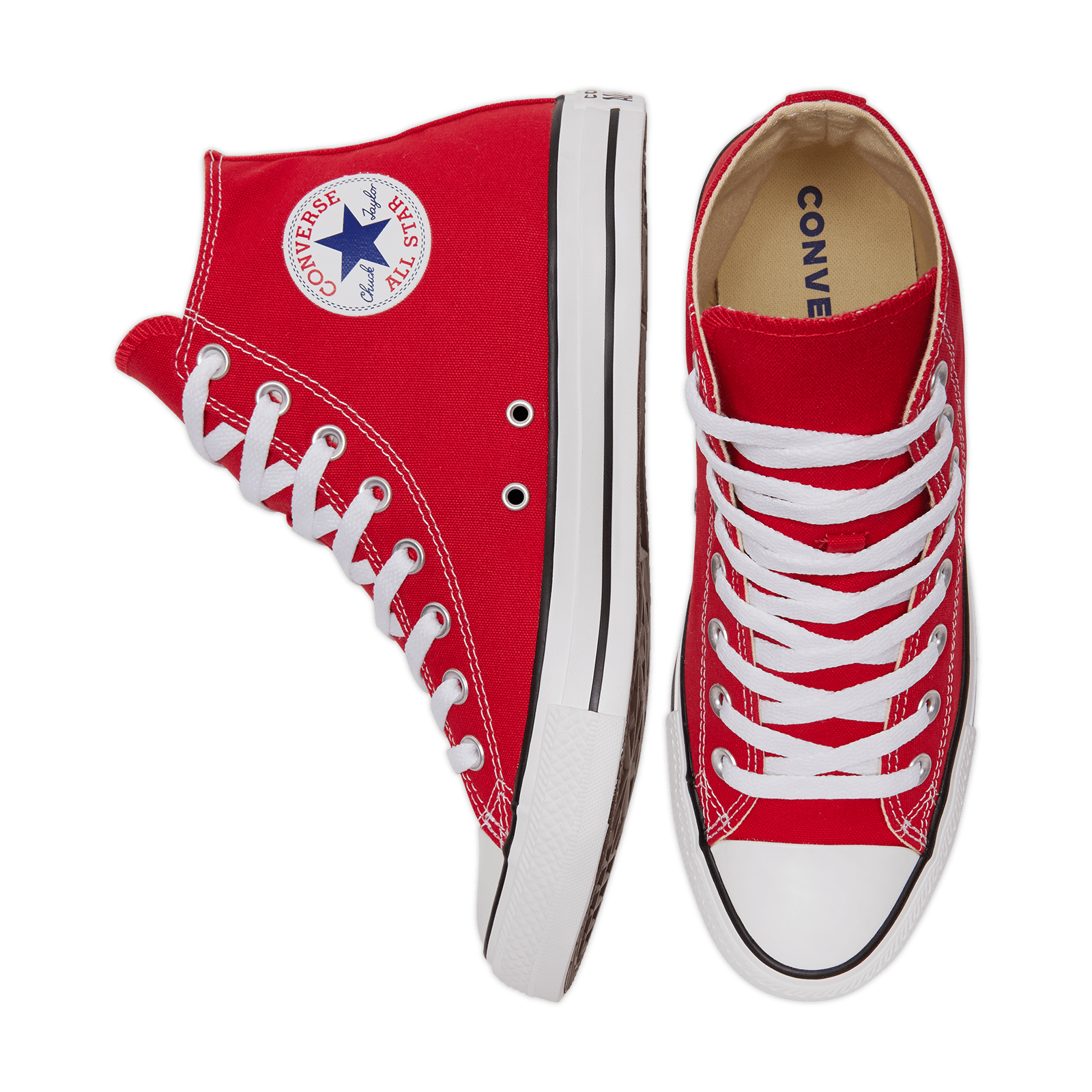 Red Chuck Taylor All Star High Top Canvas Shoes for Women