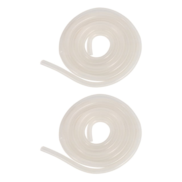2piezas 100CM RC Manguera de Gasolina de Combustible de Automóvil Manguera de Silicona para 1/10 1/18 Accesorios Blanco