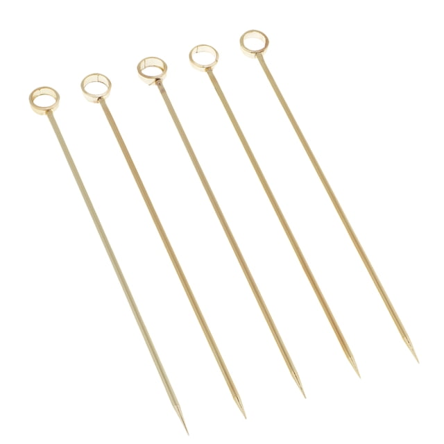 5 piezas de acero inoxidable para cóctel, de frutas para barra, de bricolaje, multicolor -Oro Sunnimix Selecciones de cóctel de acero inoxidable