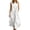 X448 White, variant on Bysome Women Dresses Solid Color Sleeveless Crew Neck With Pocket Dress Summer Fashion Women Dress Size L Beige