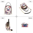 thumbnail image 3 of FORMRS Crossbody Bag for Women Quilted Travel Shoulder Cell Phone Purse with Chain Strap Handbag, Blue Butterflies, 3 of 7