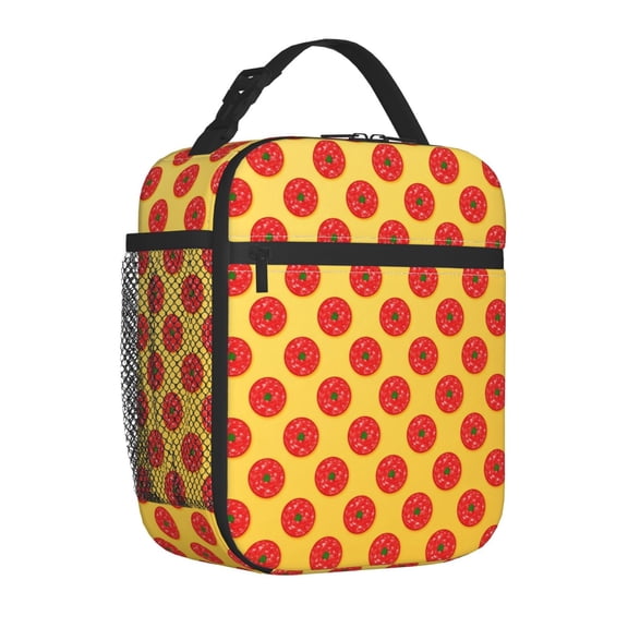 Pizza Lunch Bag Reusable Insulated Cooler Lunch Box Portable Leakproof Thermal Container Tote Bags For Office Work Picnic Travel