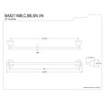 thumbnail image 3 of Kingston Brass BA8211MB 24 Po Concord Towel Bar&44; Noir Mat, 3 of 3