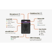 Tentacle Sync TRACK E Pocket Audio Recorder with Lavalier Mic and Timecode Support