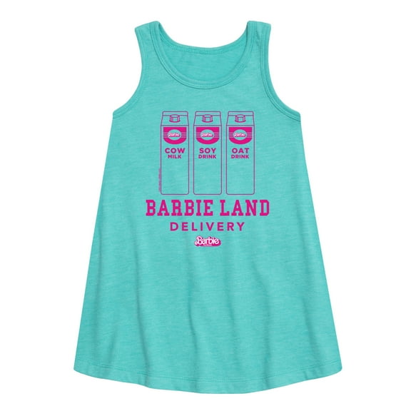 Barbie - Barbie Land Delivery - Cow Milk, Soy Drink, Oat Drink - Toddler & Youth Girls A-line Dress