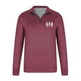 thumbnail image 4 of Handshe Men's Printed Stand Collar Sweatshirt, Half-Zip Sport Pullover Top with Polo Design, Long Sleeve Athletic Wear for Training, Outdoor Activities and Casual Outfits,Plus Size, 4 of 4