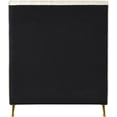 thumbnail image 5 of Meridian Furniture Zara Contemporary Cream Velvet Twin Bed, 5 of 15