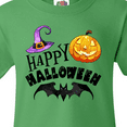 thumbnail image 4 of Inktastic Happy Halloween Bat, Witch Hat, Jack O Lantern Youth T-Shirt, 4 of 5