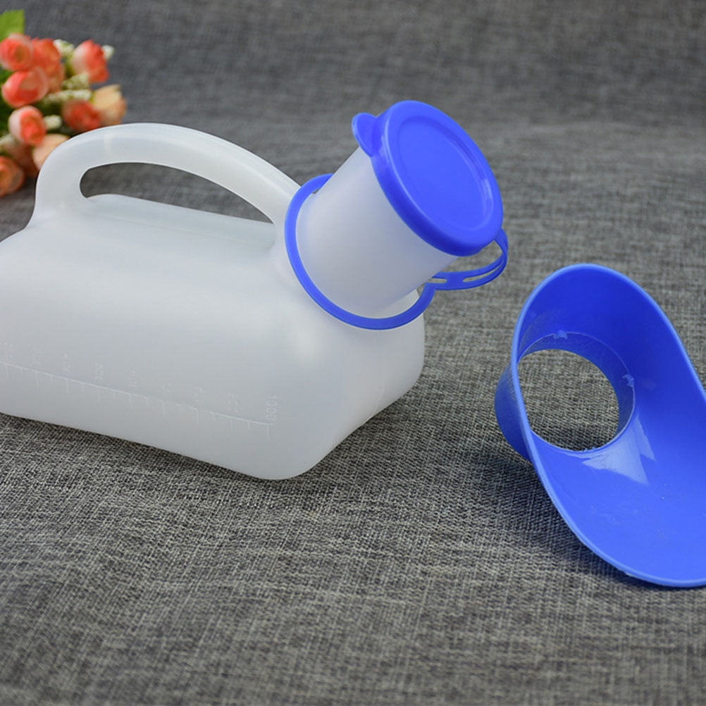 Urinoir Portable Unisexe 1000 Ml – PE, Anti-fuite, Couvercle + Entonnoir, Pour Camping/Voyage