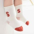 thumbnail image 4 of Un Ensemble de Chaussettes de Printemps et d'Automne à la Fraise Rose-Blanches, 4 of 5
