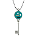 thumbnail image 1 of Green eMotion smirk Stare provocar Colgante Collar Vintage Llavero Plata Joyas Unbranded M, 1 of 3