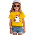 thumbnail image 5 of Xudanell Toddler Halloween Tshirts Cute Pumpkin Trendy Casual Tee Boy Girl Short Sleeve Tops, 5 of 6