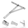 thumbnail image 1 of KAKOWELY 1Pair Wall Mounting Bracket for Air Conditioner Silver Condenser Support Rack with No Burrs, 1 of 7