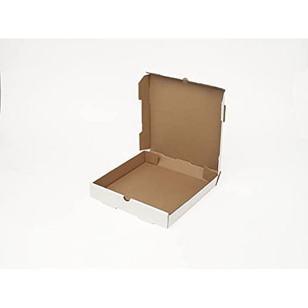 16" x 16" x 2" White Unprinted Corrugated Pizza Boxes (50 Boxes) - AB-238-1-03
