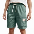 thumbnail image 2 of NOLDARES Toddler Boys Athletic Basketball Shorts Baby Boy Soccer Shorts Summer Clothes for Holiday(Dark Green,9-10 Years), 2 of 5