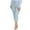 Light Blue, variant on Capris Workout Leggings for Women New Women's Solid Color Fashionable Casual Slim Fitting Pocket Waist Cropped Pants Beige L