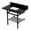 Black Granite / Oil Rubbed Bronze, variant on Kingston Brass KVPK3630KBSQB7 Templeton 36" Black Granite Console Sink with Brass Legs and Shelf (8-Inch, 3-Hole), Black Granite/Brushed Brass