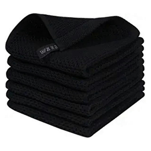 Paños de cocina, paquete de 6 paños de cocina ultrasuaves y absorbentes de secado rápido, 30 cm (12 pulgadas)