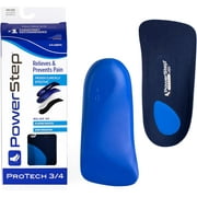 Powerstep Protech 3/4 Length Orthotic Insole Shoe Inserts - F