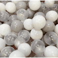 thumbnail image 3 of 200 Pelotas Transparentes | Pelotas aptas para bebé | Pelotas Libre de Plomo |Estimulación para bebés ALABIO TOYS pelotas unisex / color transparente / ideal para llenar alberca de pelotas, 3 of 5
