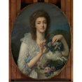 thumbnail image 2 of Jean-Baptiste Greuze 12x14 Black Ornate Wood Framed Double Matted Museum Art Print Titled: Princess Varvara Nikolaevna Gagarina (1762-1802) (ca. 1780-82), 2 of 5