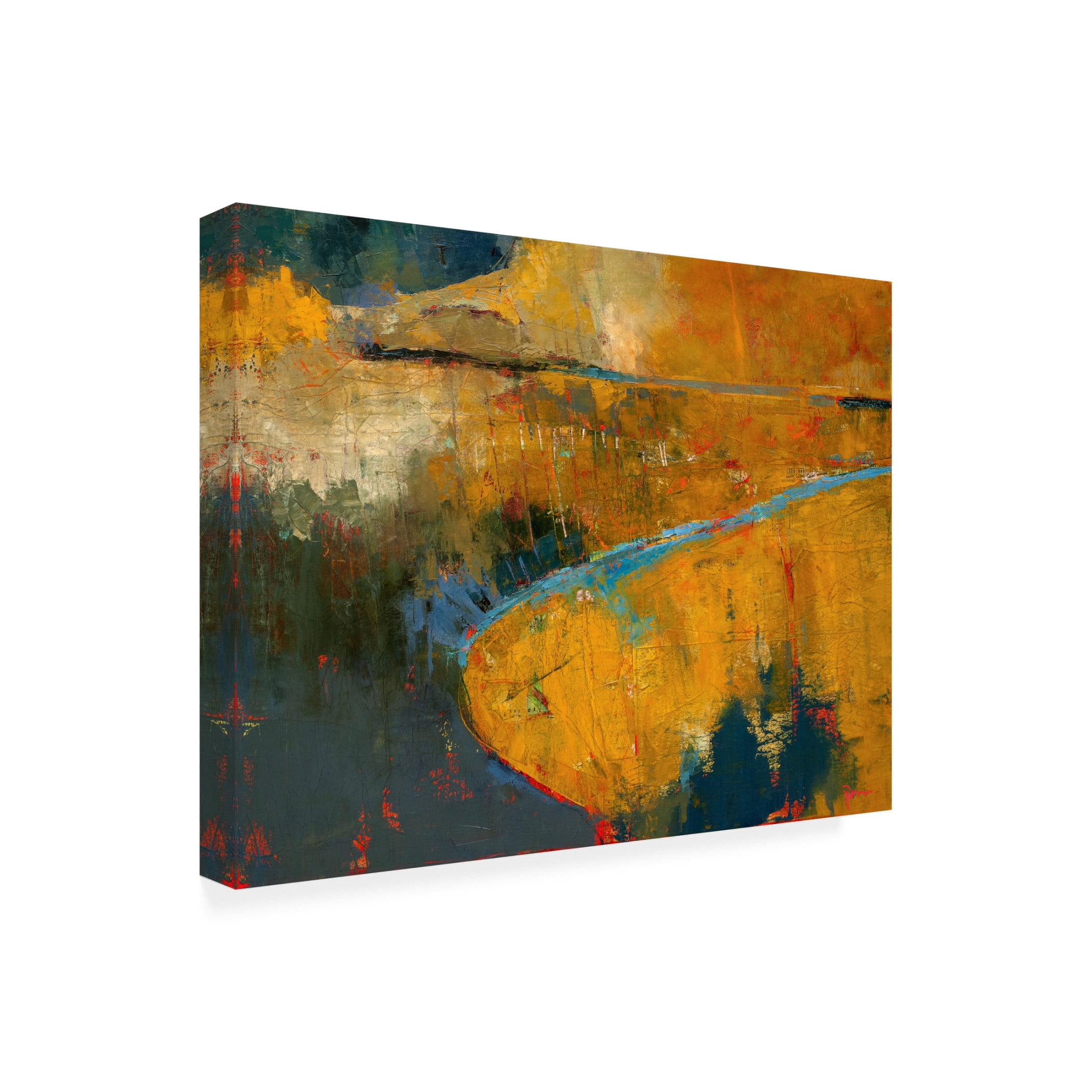 Canvas Wall Art - Patrick Dennis 'Caskey 1' Wall Art for Living Room, Bedroom, or Office Décor by Trademark Fine Art - 32 x 24 Inches