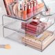 thumbnail image 2 of Organizador de maquillaje Vtopmart de 3 niveles con cajón de plástico transparente, 2 of 7