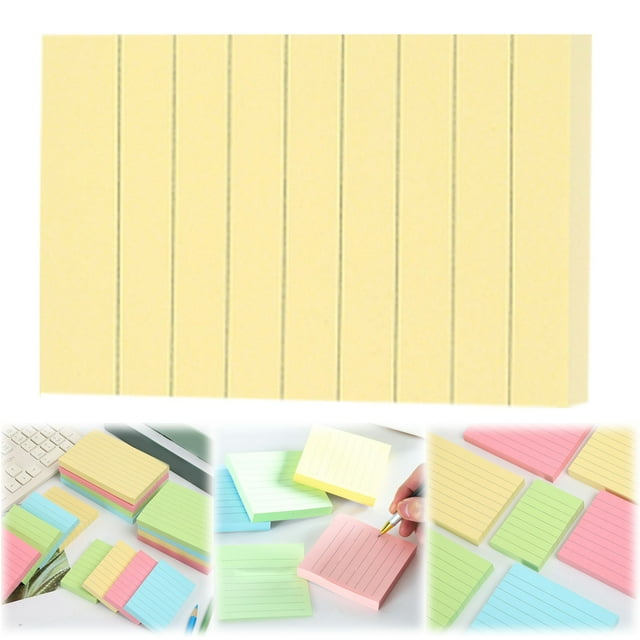 3x2 Inch Colored Sticky Notes 402 – Souew Ruled Index Cards for Studying, Multicolor Notecards Lined Flashcards Note Cards for schol Home