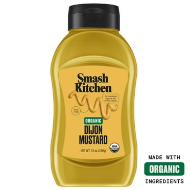 Smash Kitchen Organic Dijon Mustard, 12 oz Bottle