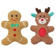 thumbnail image 6 of Plush Cute Donut Bread Toy Sounding Toy Christmas Series Bite Resistant Santa Elk Gingerbread Man Dog Supplies Chew Training Toy Pet Accessories Dog Throw Toys ELK, 6 of 8