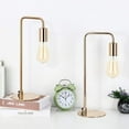 thumbnail image 3 of Modern Rose Gold Table Lamp Industrial Nightstand Lamp, 3 of 5