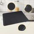 thumbnail image 4 of Unique Bargains Silicone Easy Clean Waterproof Dish Drying Mat Black 19.7*15.7 inch, 4 of 6