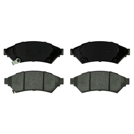 Gridiron Brakes Front Premium Semi-Metallic Brake Disc Pad Set (4) - ID1075 (Replaces Part# MKD1075)