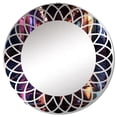 thumbnail image 2 of Designart "Bold Urban Mirage in Colorful Tunnel" Architecture Round Wall Mirror - Industrial Oval Printed Decorative Oversized Mirror - Multiple Color Options, 2 of 4