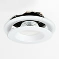 Maxxima 12 Pack 6 in. Goof Rings for Recessed Lights, Can or Canless Lighting Round Downlight